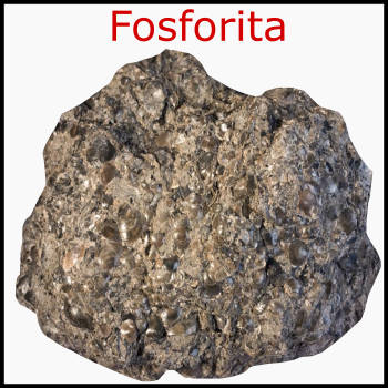 Fosforita, fosforita roca piedra