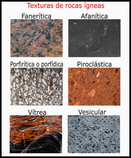 Texturas de las rocas ígneas