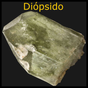 diopsido mineral, diopsido piedra, roca