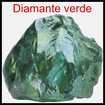 Diamantes verdes: Propiedades, características y significado