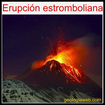 erupción estromboliana