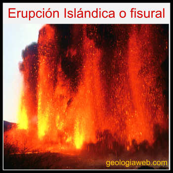 erupción islándica o fisural