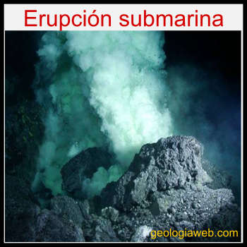 erupción submarina