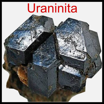 uraninita mineral, piedra, roca