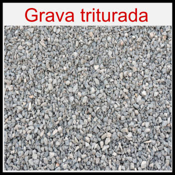 grava triturada