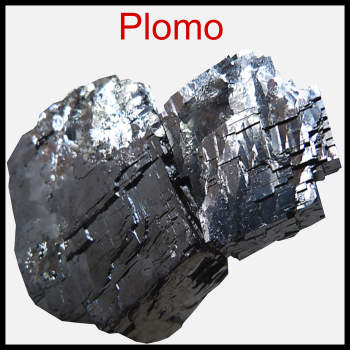 Plomo metal, mineral nativo