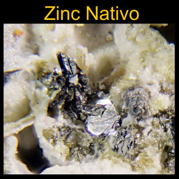 Zinc nativo, mineral, metal