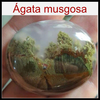 ágata musgosa mineral