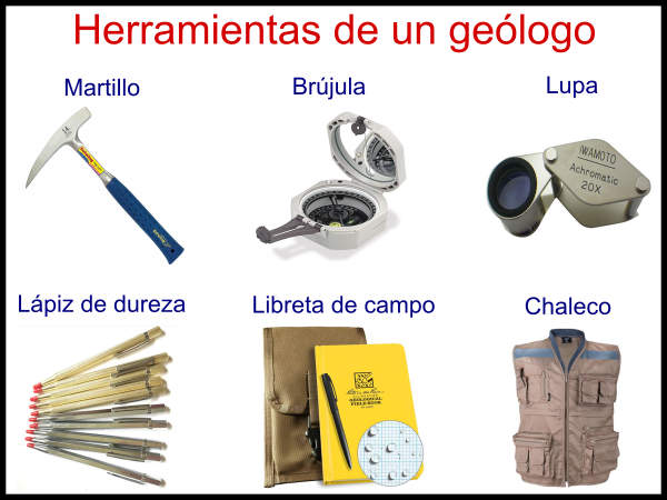 Herramientas de un geólogo