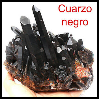 cuarzo negro cristal mineral