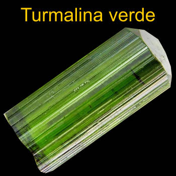 turmalina verde mineral