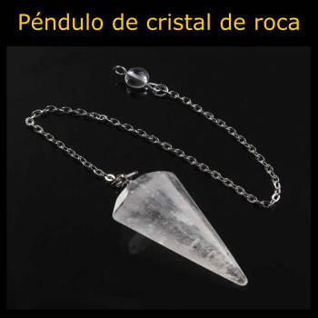 cristal de roca pendulo