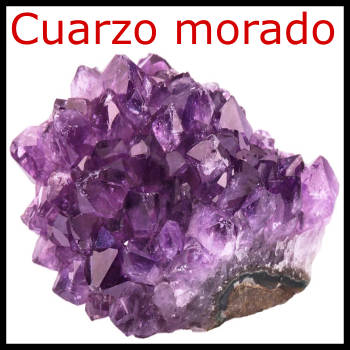 Color Purpura- Dije En Roca Natural De Cuarzo 