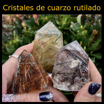 Piedra Tamboreada Cuarzo Rutilado 