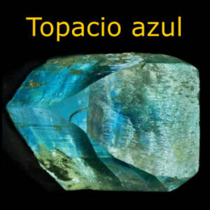 topacio azul mineral