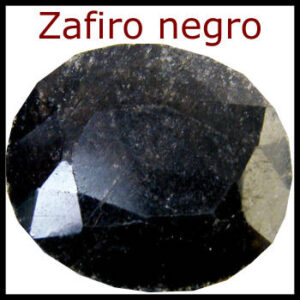 zafiro negro piedra