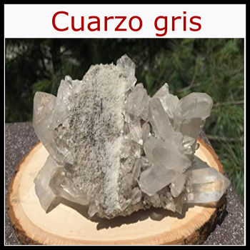 Piedra Preciosa Natural Cuarzo gris turbia redonda granos de 15.5" 4mm 6mm 8mm 10mm 12mm 
