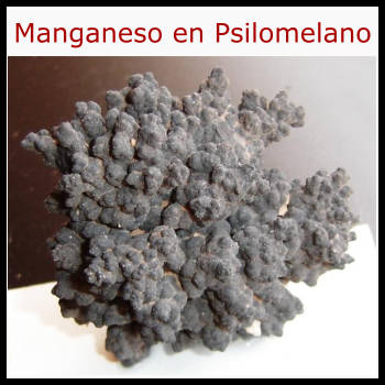 manganeso en psilomelano