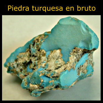 piedra turquesa en bruto