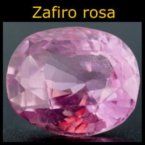 zafiro rosa piedra