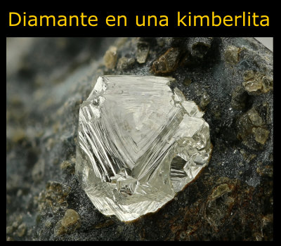 diamante en kimberlita