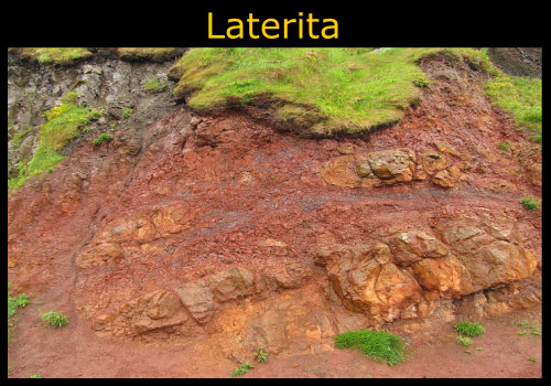 Laterita roca y suelo: Propiedades, características y usos