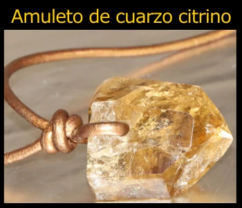 amuleto de cuarzo citrino