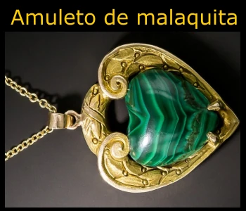 amuleto de malaquita