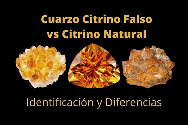 Cuarzo citrino falso vs Cuarzo citrino natural