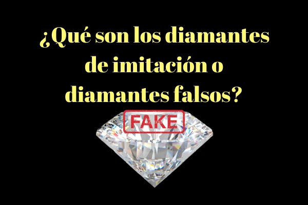 Diamantes de imitación o diamantes falsos